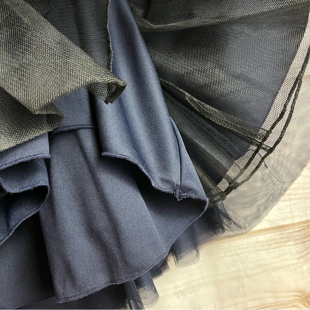 City Studio Special Occasion Strapless Dress Juniors Navy & Gold 5 NWT - Picture 11 of 14
